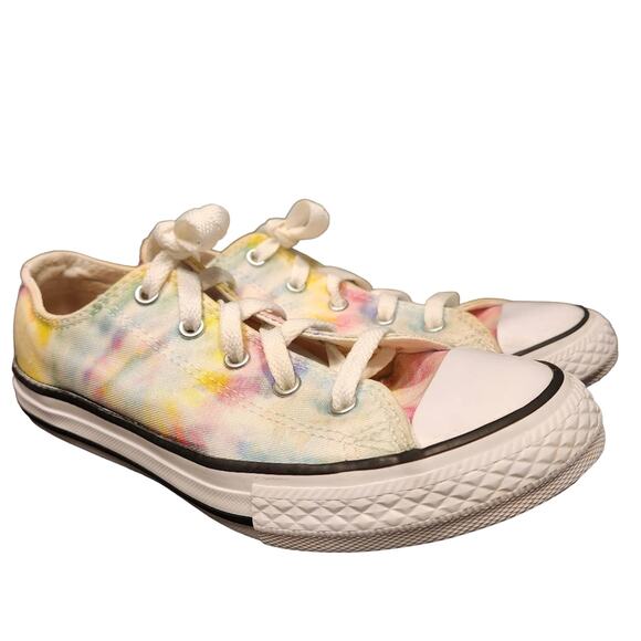 CONVERSE Chuck Taylor All Star 365582F Tie Dye  Lo Top Sneakers Youth 3 Girls - Picture 1 of 10